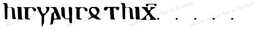 higway gothic字体转换